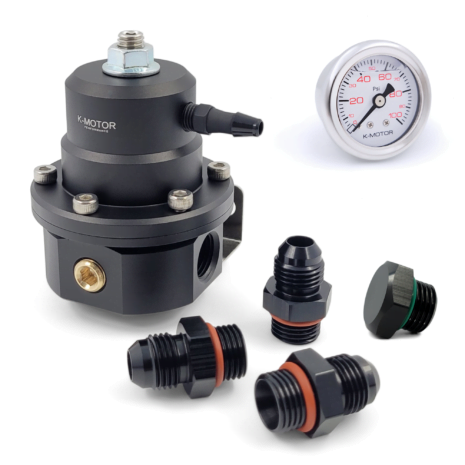 6AN Fuel Pressure Regulator Kit - Return-Universal and Adjustable K-MOTOR