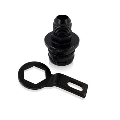 B Series 10 AN Black Rear Block Breather Fitting Adapter For Oil Catch Can B16 B18 B20