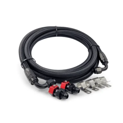 K-MOTOR 6AN Braided Fuel Line Kit - For Honda and Acura K-Series (Center  Feed)