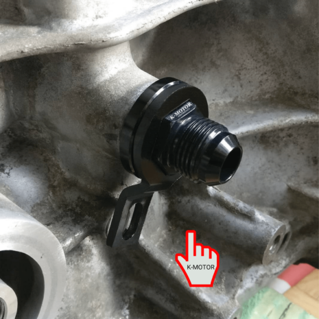 Breather Box Delete Fitting Adapter for 10AN Catch Can - Fits Honda Civic Crx- D15 D16 D Series Engine - K-MOTOR