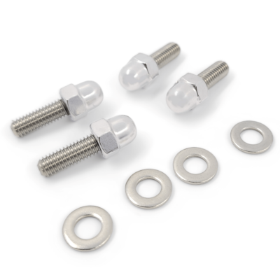 License Plate Bolts - Replacement for Honda Acura - Stainless Steel (4 Pack) - K-MOTOR