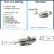 M12 x 1.0 to 3AN Fitting Adapter - For Fuel Oil Clutch Brake Line Power Steering - K-MOTOR