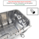 Oil Pan Gasket For Honda Civic Si 2002-2015 Engine 2.0L 2.4L K-MOTOR..